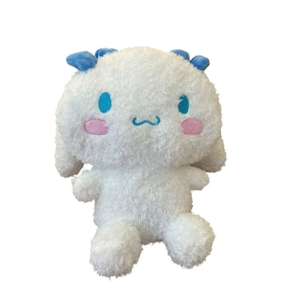Hello Kitty Cinnnamoroll Plush Backpack Faux Fur Pillow Large Pajama Bag NWT
